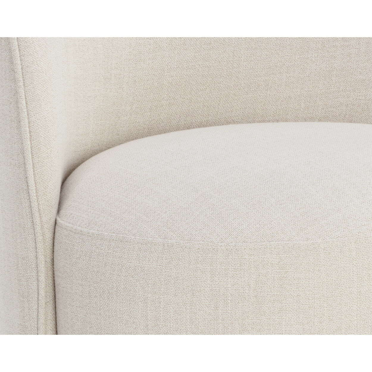 Cavoli Effie Linen Swivel Dining Chair